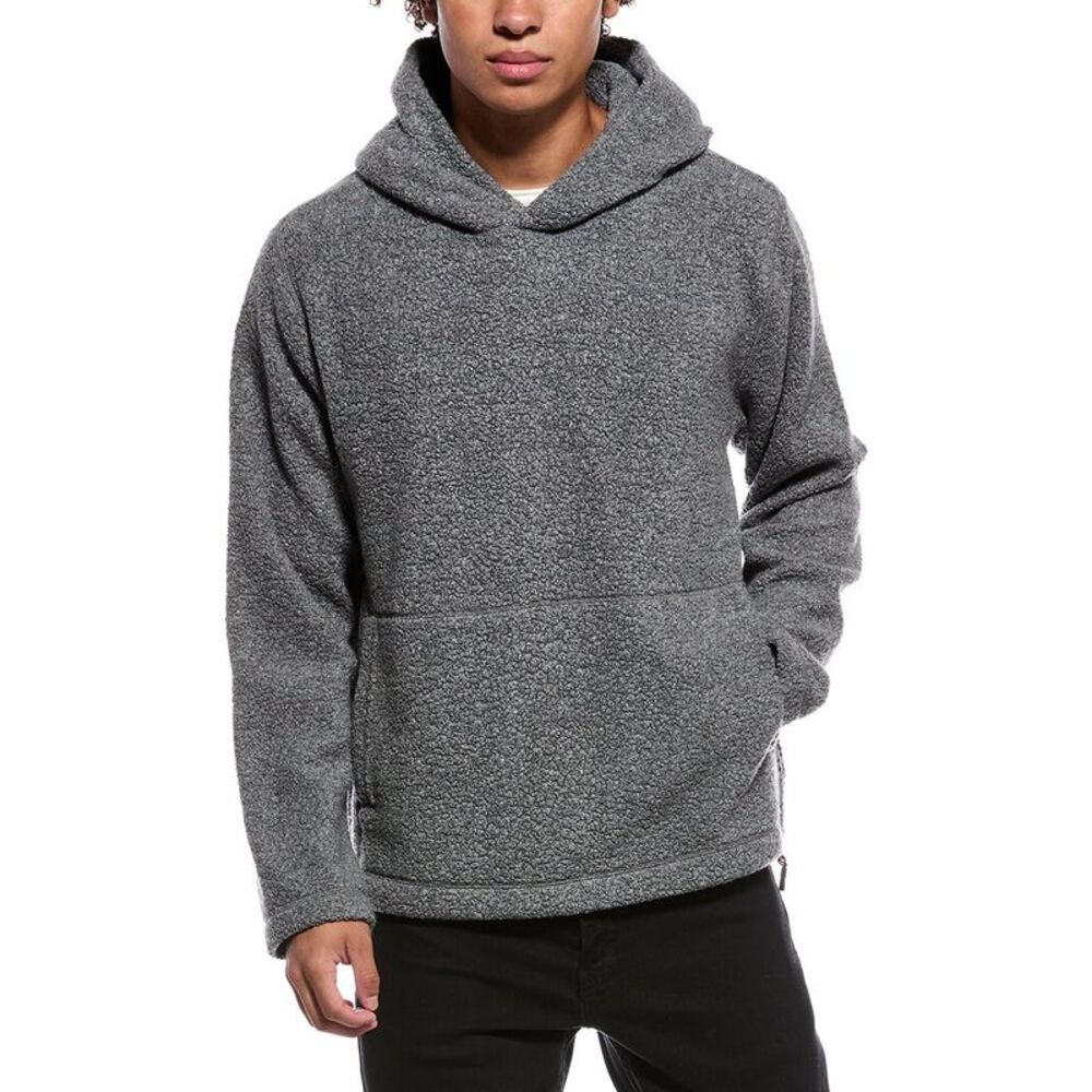 Orlebar Brown Mens  Vetle Wool & Cashmere-Blend Hoodie, Grey